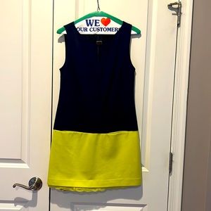 Trina Turk, size 0, beautiful lime green and navy dress! Great great condition